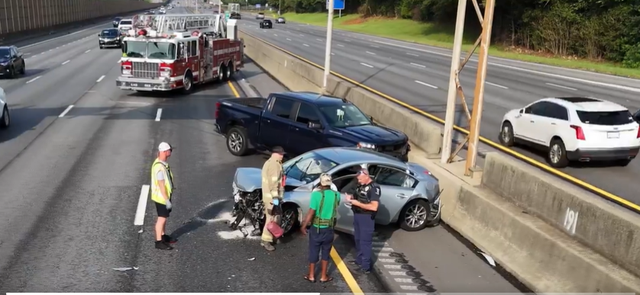 A multi-vehicle wreck on a Charlotte interstate on Saturday, Aug. 31, 2024, prompted a warning to drivers on the busy Labor Day travel weekend. 