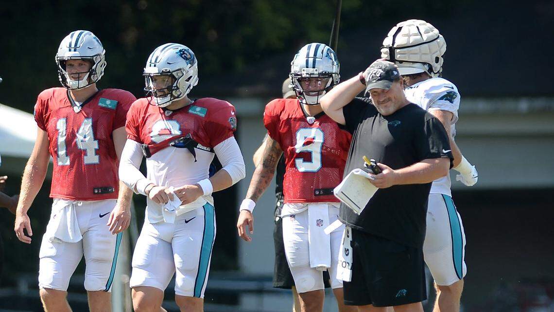 Even though Panthers coach Matt Rhule won’t say it, one QB clearly looks better so far