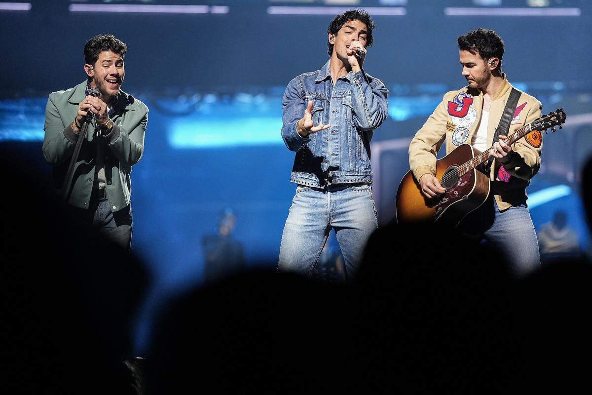 The Jonas Brothers perform at the Spectrum Center Wednesday, Nov. 5, 2025, in Charlotte, N.C.