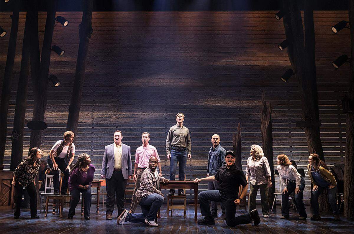 “Come From Away” tells the story of the small Newfoundland town that took in 7,000 passengers when planes were rerouted there after the Sept. 11, 2001, attacks. The Tony-winning musical will be at Belk Theater in January.