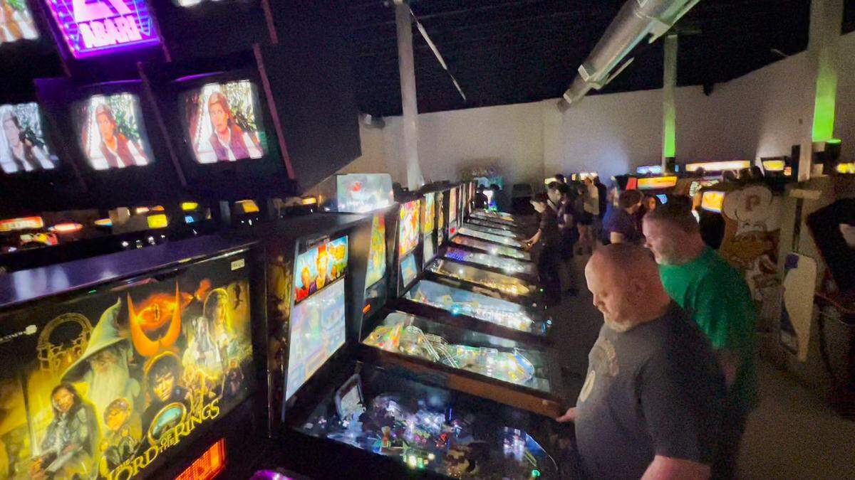 Super Abari Game Bar has 35 pinball machines, 55 arcade games, 12 beer taps and more at the new Belmont Charlotte location.