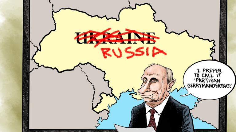 Kevin Siers cartoon: Putin Putsch