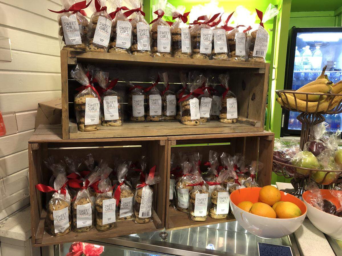 Locally made Sweet Girl Cookies can be found at a variety of CLT airport shops, including 1897 Market; the Farmer’s Market in Concourse B and The Local in Concourse D.