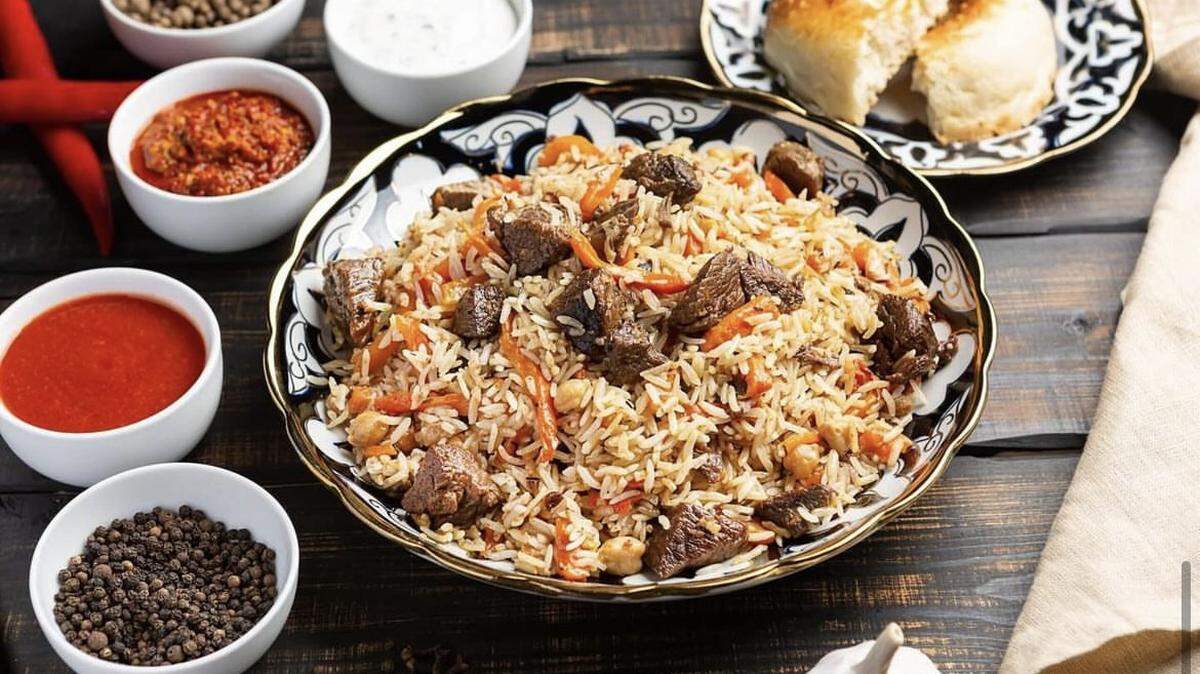 New Charlotte takeout restaurant Halal Eats serves plov, a hearty rice dish with a combination of meat, vegetables, and spices.