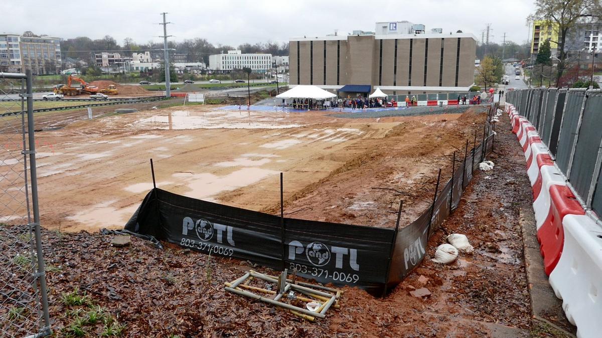 The Charlotte Regional Realtor Association held its groundbreaking event Wednesday, March 21, 2018 at the construction site of its new headquarters on Greenwood Cliff Road. CRRA's new headquarters will also house Mingle School of Real Estate, Carolina Multiple Listing Services, Inc. and the Housing Opportunity Foundation, the association's charitable arm.
