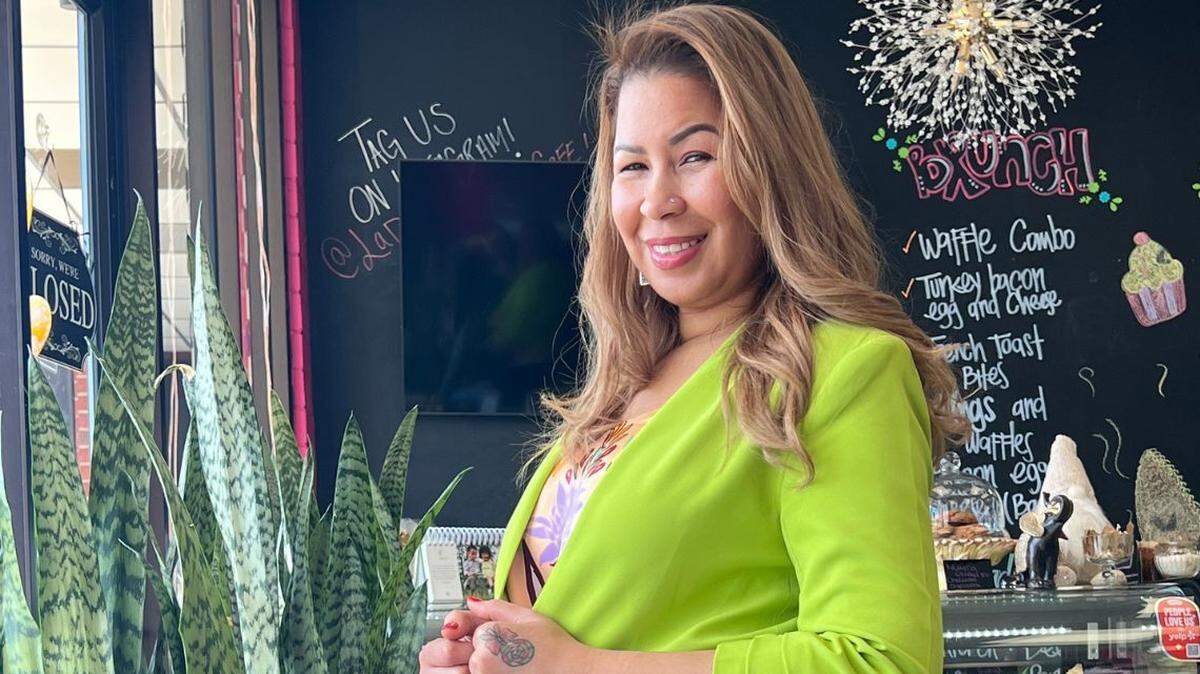 La Dolcekca owner Karina Cooper opened the bakery and cafe in August 2022. She’s leading a women-run team there after years of balancing full-time jobs with a side-hustle cake business, all while raising three girls.