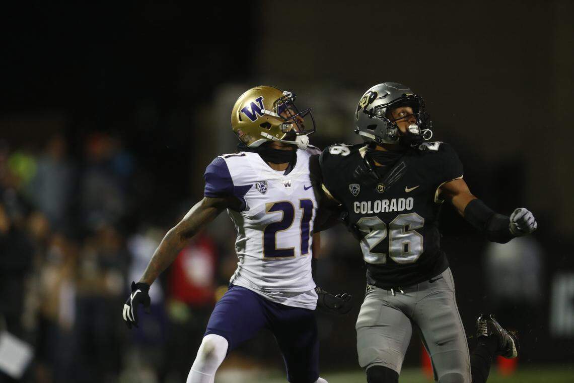 Colorado's Isaiah Oliver (26) is among several highly rated cornerbacks still available after the first round of the NFL draft. The Panthers could target Oliver near the bottom of the second round.