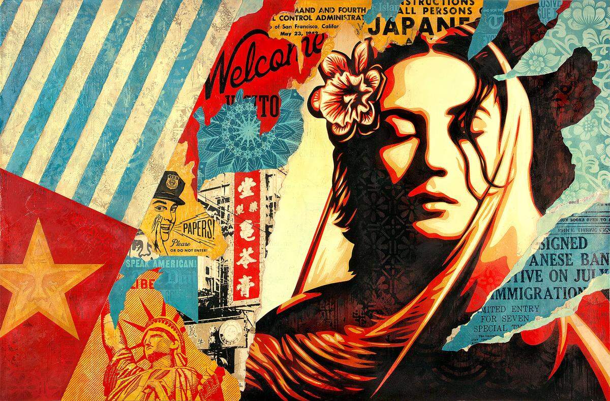 Welcome Visitor by Shepard Fairey.