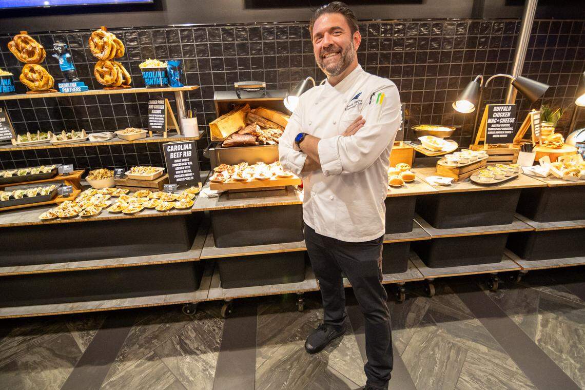 Bank of America Stadium executive chef Jarod Higgins.