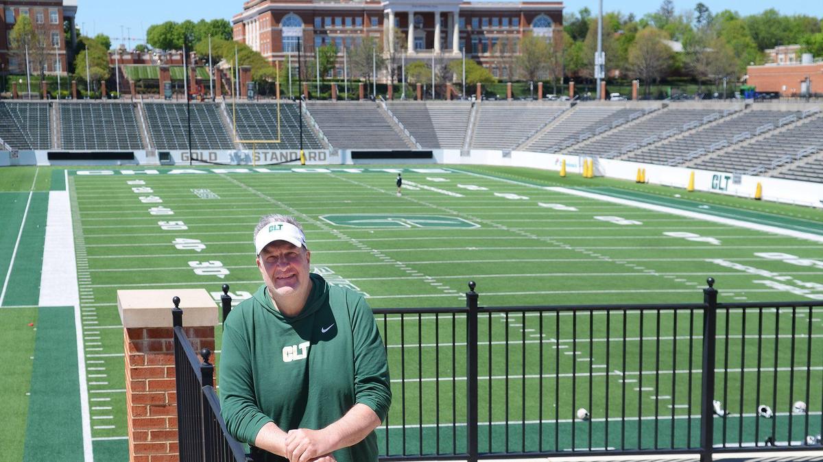 Francis “Biff” Poggi, 62, was named the head football coach of the Charlotte 49ers last November. Poggi sat down for an interview on Tuesday, April 11, 2023. His most recent previous football experience was as associate head coach at the University of Michigan.