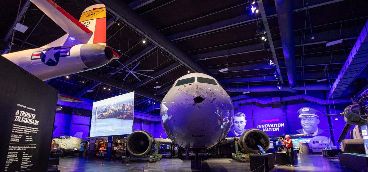 Here’s a view of the Sullenberger Aviation Museum, which is reopening to the public on Saturday.