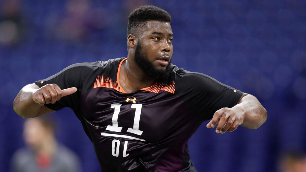 The Tennessee Titans selected Charlotte 49ers offensive lineman Nate Davis in the third round of the 2019 NFL Draft.