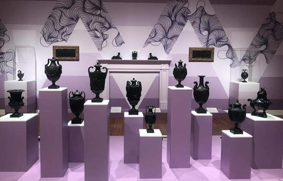 This Mint Museum Randolph exhibit highlighted Josiah Wedgwood’s black basalt sculpture pieces. The Mint will offer free admission the first week both of its locations reopen to welcome back the public.