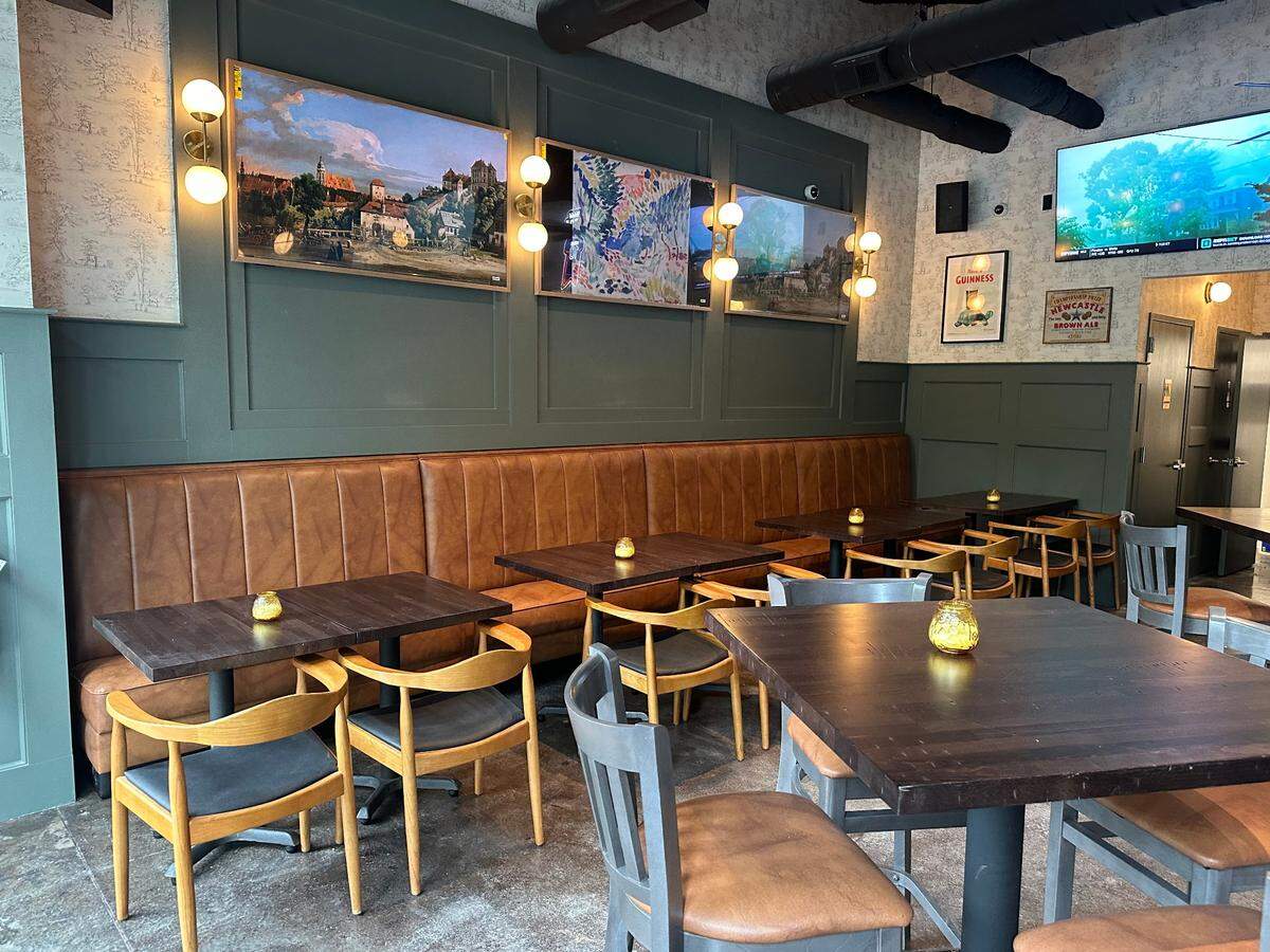 The dining room at The Pub at Uptown.