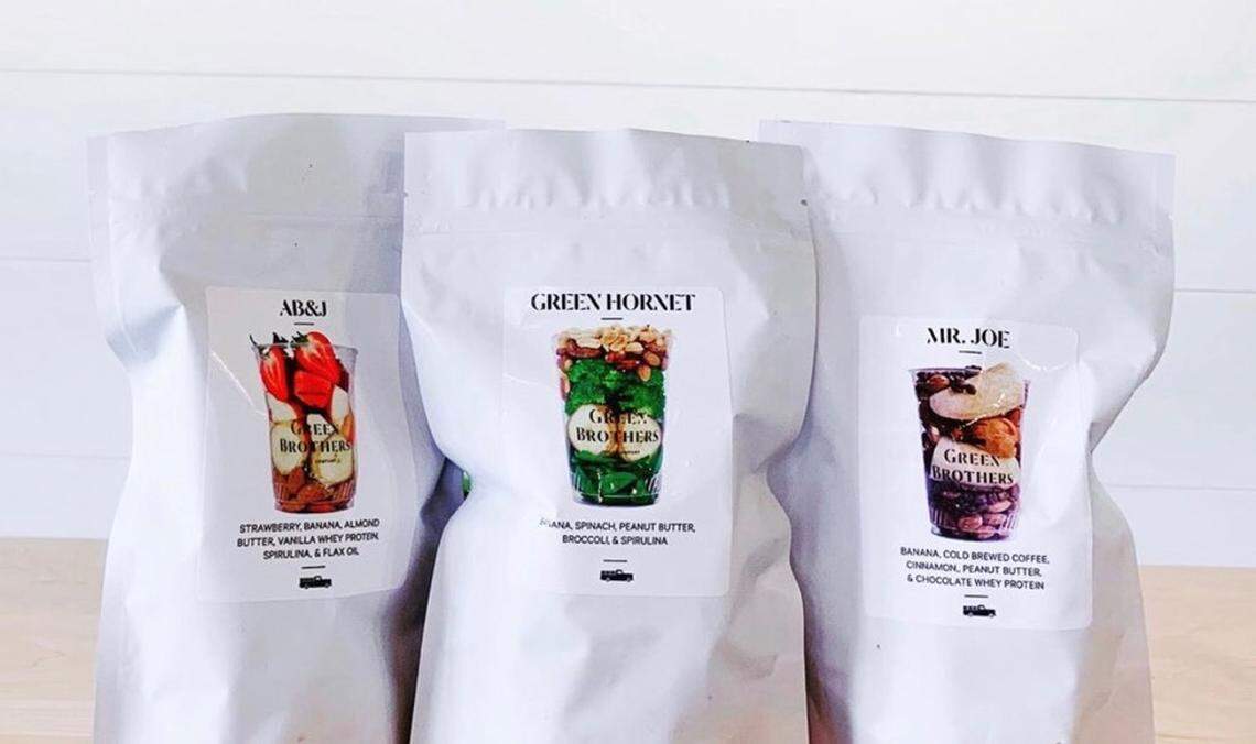 Green Brothers Juice Company sells pre-packed smoothie bags so you can make your own at home.