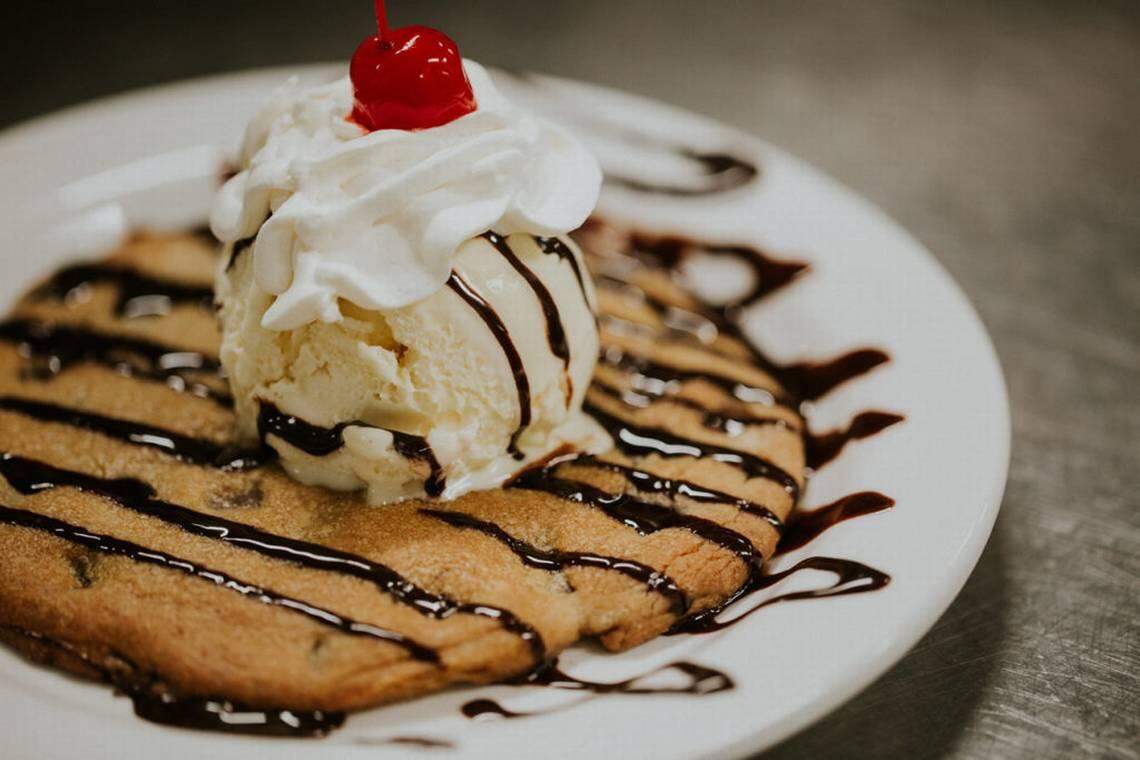 The Chocolate Cookie Skillet at Basilico Italiano includes vanilla ice cream and Ghirardelli chocolate for $7.