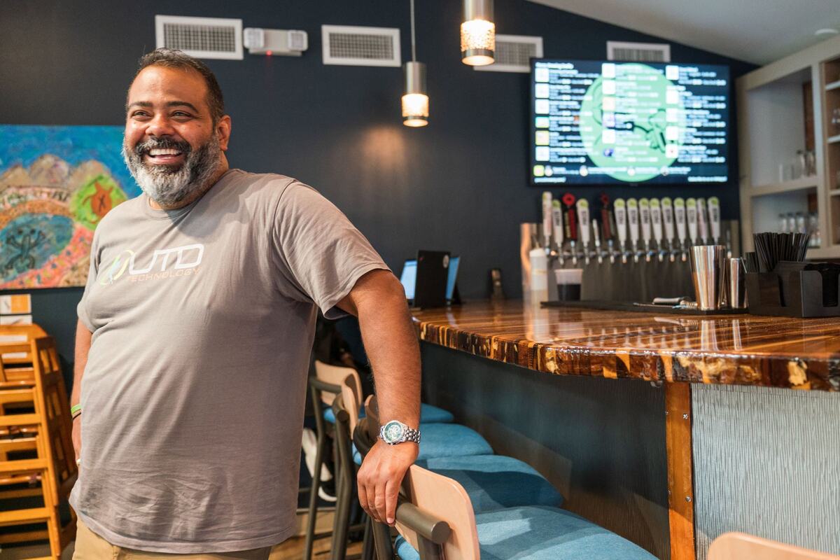 Johan Marte, a native of the Dominican Republic, runs three businesses, including Panzú Brewery in Mint Hill. He opened it with his sister Rosa Marte de Pacheco last September.