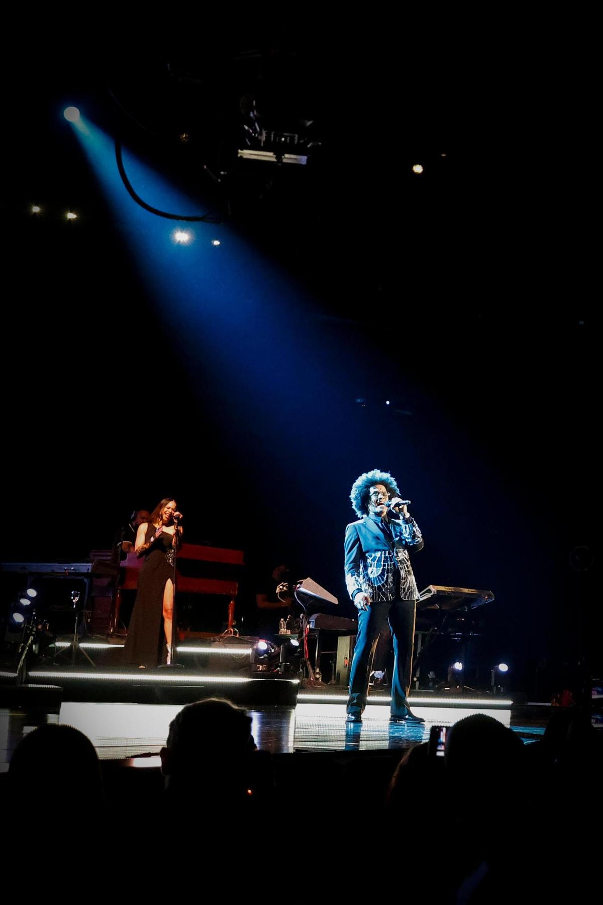 Maxwell performs on stage during The Night Tour at the Spectrum Center in Charlotte, N.C., Thursday, March 17, 2022. 2022.