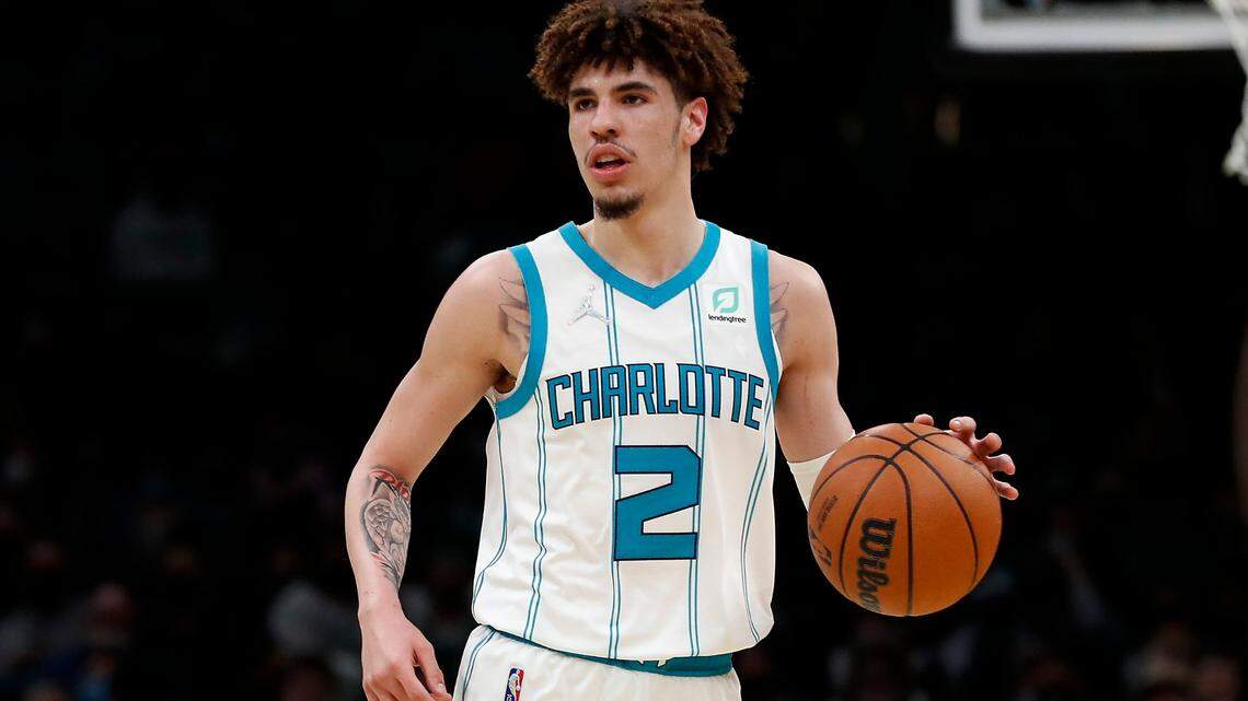 LaMelo Ball recorded his fourth triple-double of ths season on Wednesday and is making a strong case to be an All-Star in Cleveland next month. (AP File Photo/Winslow Townson)