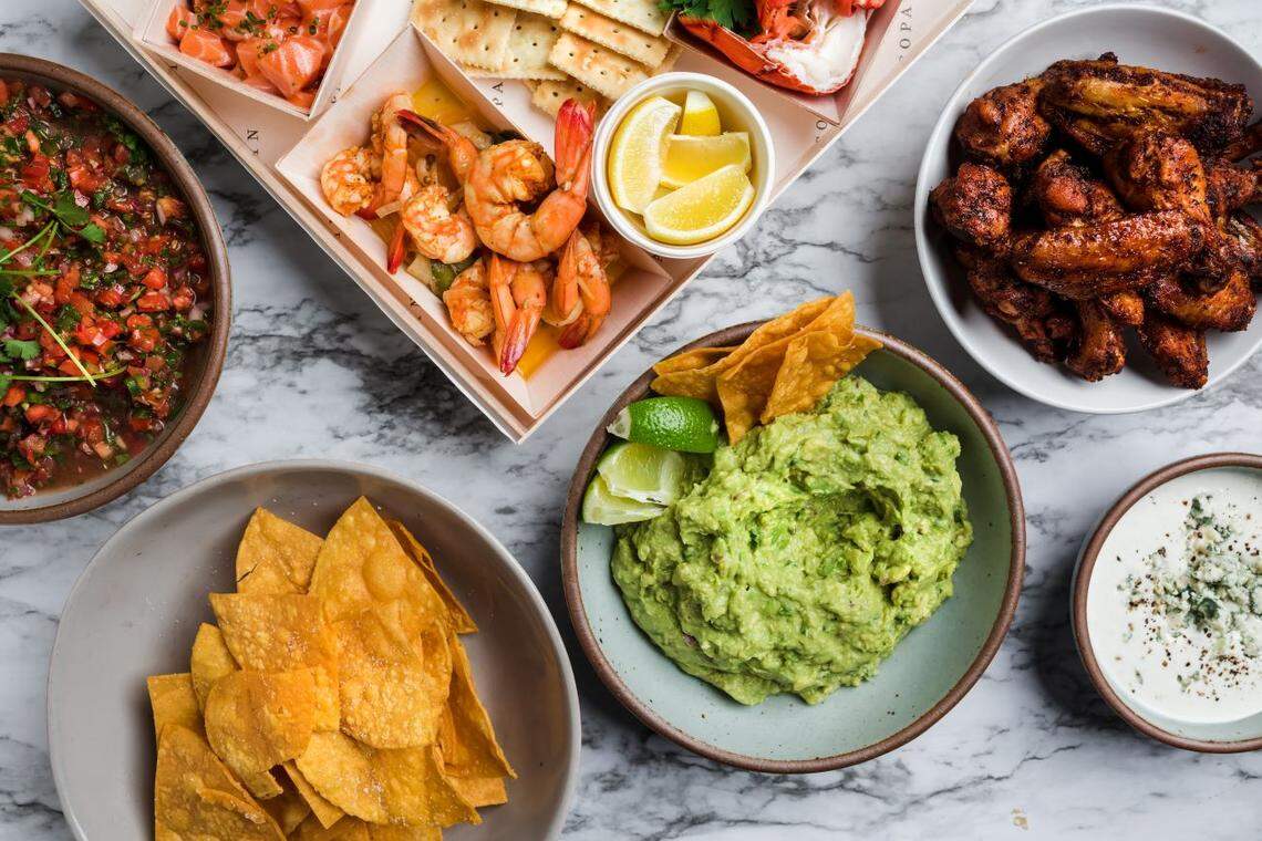 Copain will have barbecue pork, wings, chips, guac, salsa and more for your at-home spread.