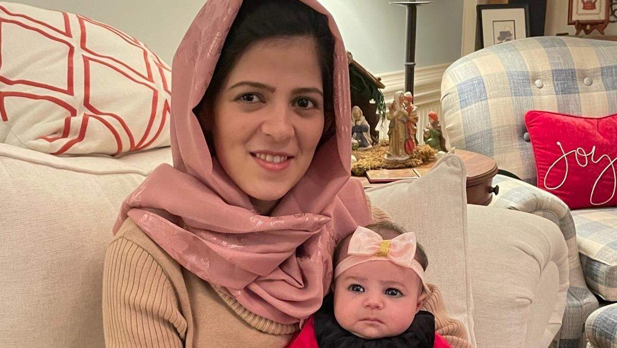 Nabila Rasoul, pictured with her baby daughter, was walking to pick up her 5-year-old son from school on Tuesday, Feb. 15, 2022, when, police said, a speeding and impaired driver killed her and her volunteer helper, 75-year-old Enedina Fernandez.