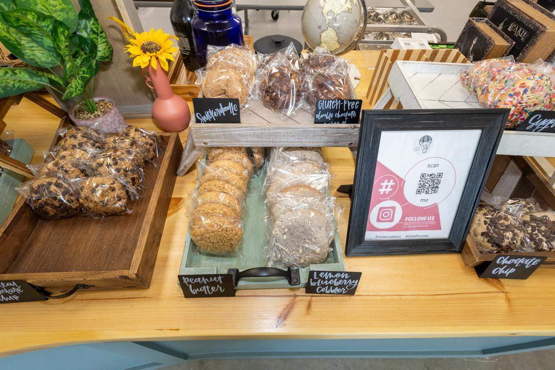 A variety of cookies at Cara’s Cookie Company.