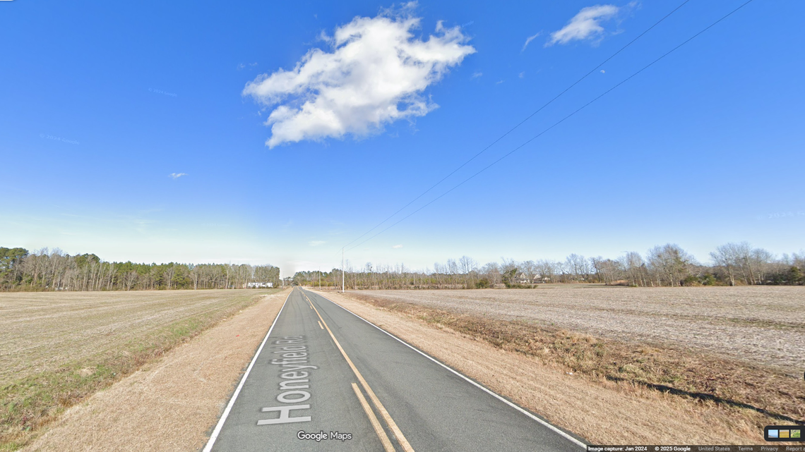 The girl was found under a bale of hay in a horse pasture along Honeyfield Road in the Hallsboro communty, the Columbus County Sheriff’s Office says. 