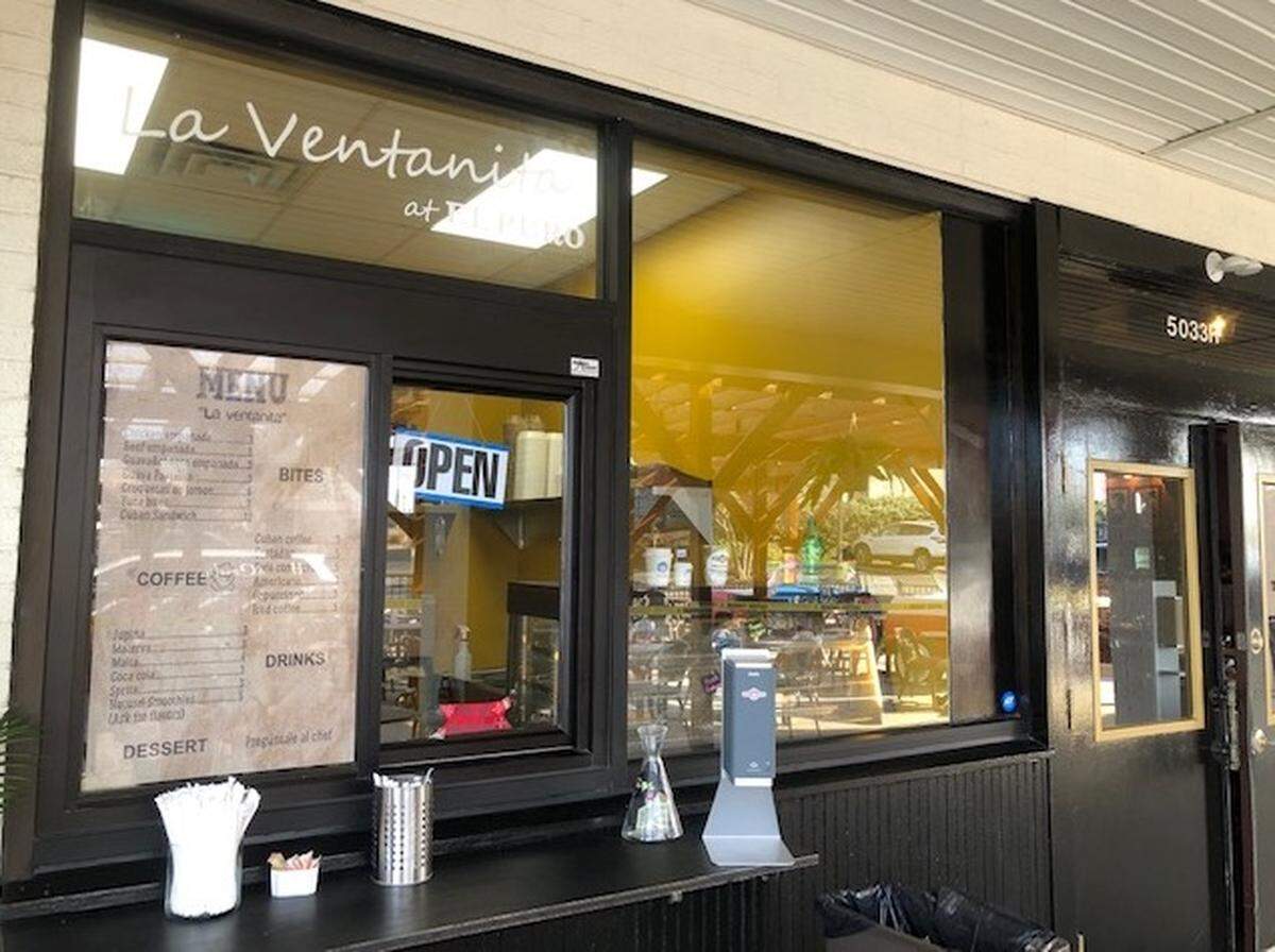 El Puro has a takeout window offering coffee, empanadas, croquetas and Cuban sandwiches.