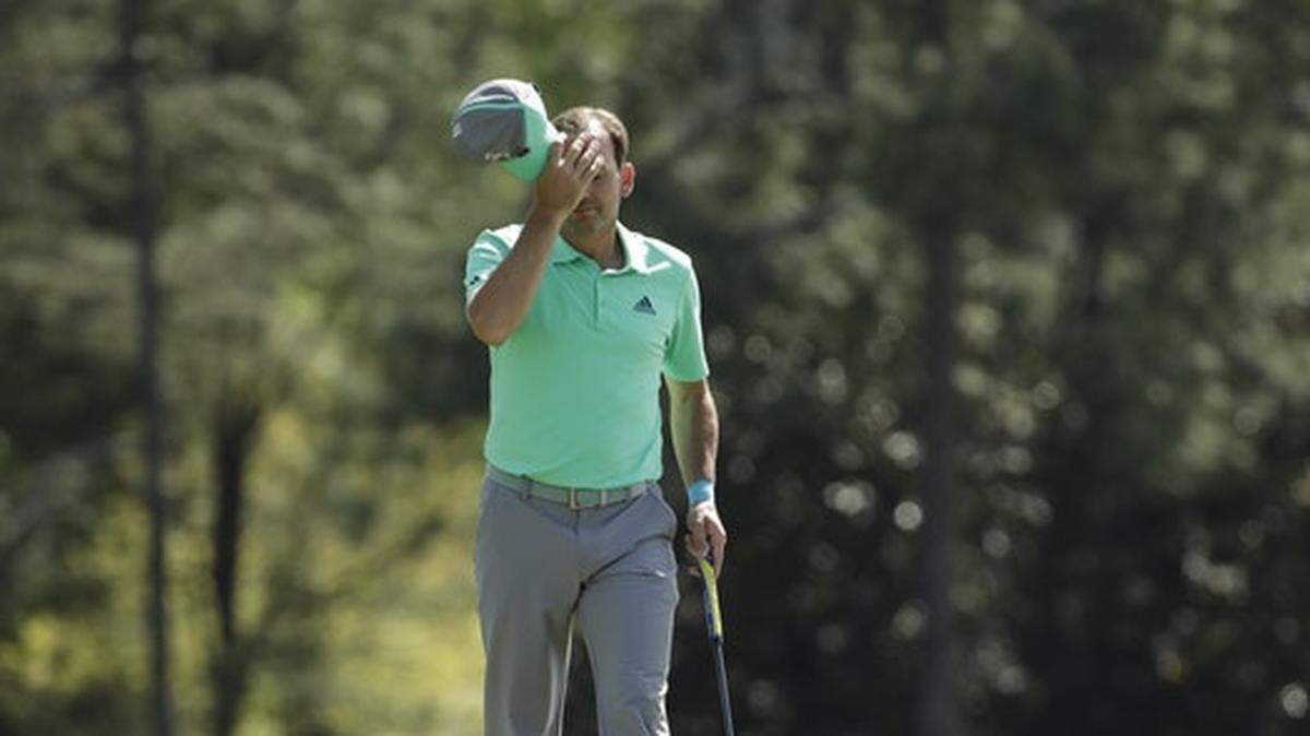 Golfer Sergio Garcia put five balls in the water at the Masters Thursday and his wife got into a Twitter fight with a national TV host over it
