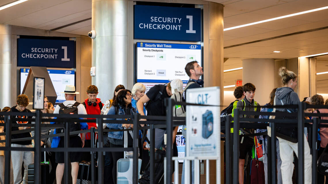 Charlotte airport expects busy Fourth of July, but passenger activity is down
