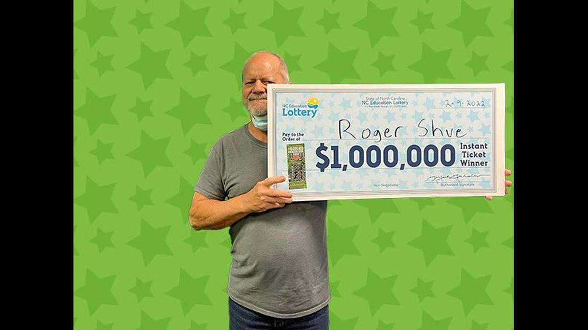 Roger Shue of Star, NC, was hoping to retire early and he got lucky won $1 million in the N.C. Education Lottery. 