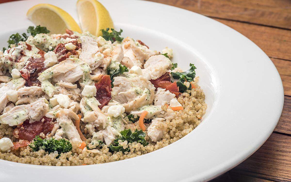 First Watch’s award winning Pesto Chicken Quinoa Bowl is $9.89.