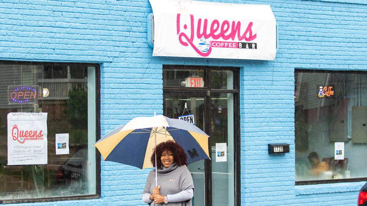 Queens Coffee Bar owner Raina Purvis.