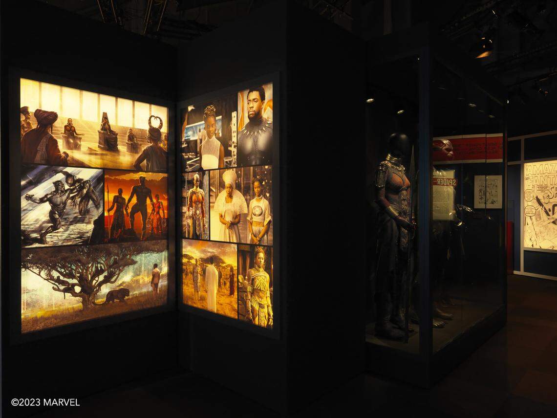 A display all about the Black Panther is just one of the parts of a new exhibit headed to Discovery Place Science that is all about the Marvel universe.