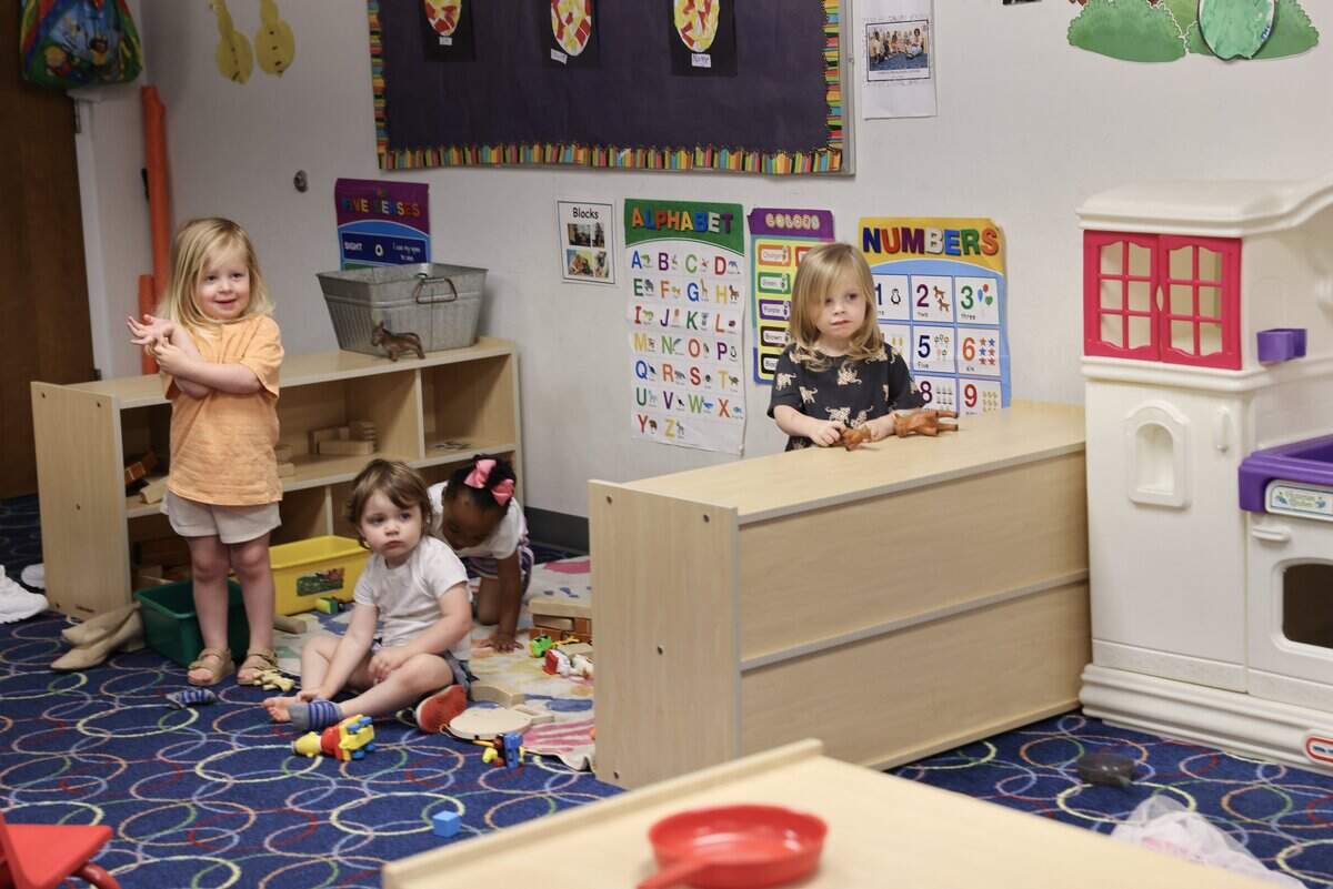 Children play at  Pathway Preschool Center in Charlotte,  on Friday, May 22, 2026.