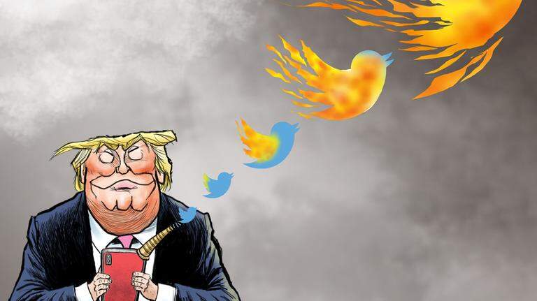 Kevin Siers cartoon: The Divider-in-Chief