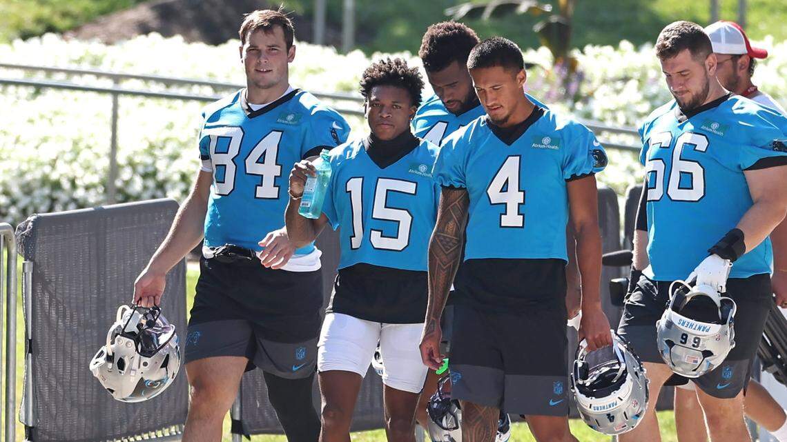 ‘Earning your stripes.’ Why Carolina Panthers rookies walk to practice every day
