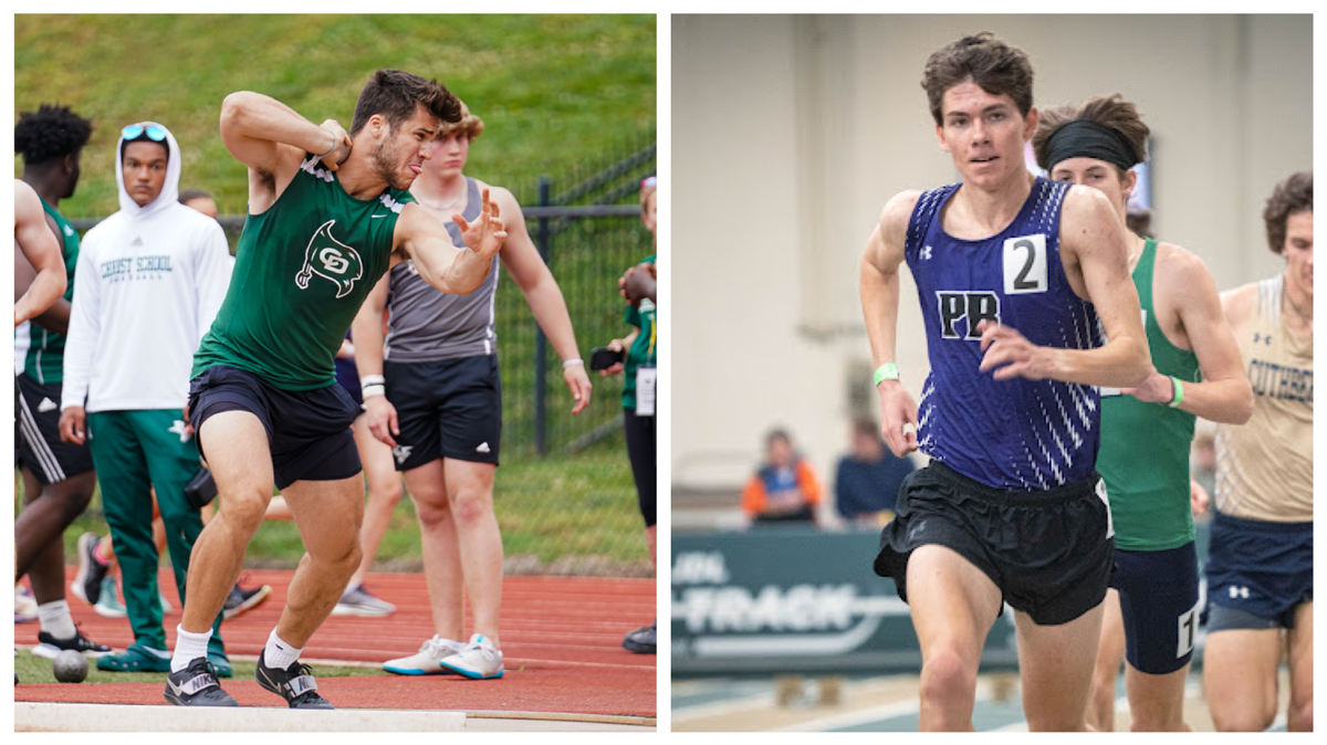 Charlotte Country Day’s Spencer Mermans (left) and Porter Ridge’s Jacob Laney are the 2023 Charlotte Observer boys track and field athletes of the year
