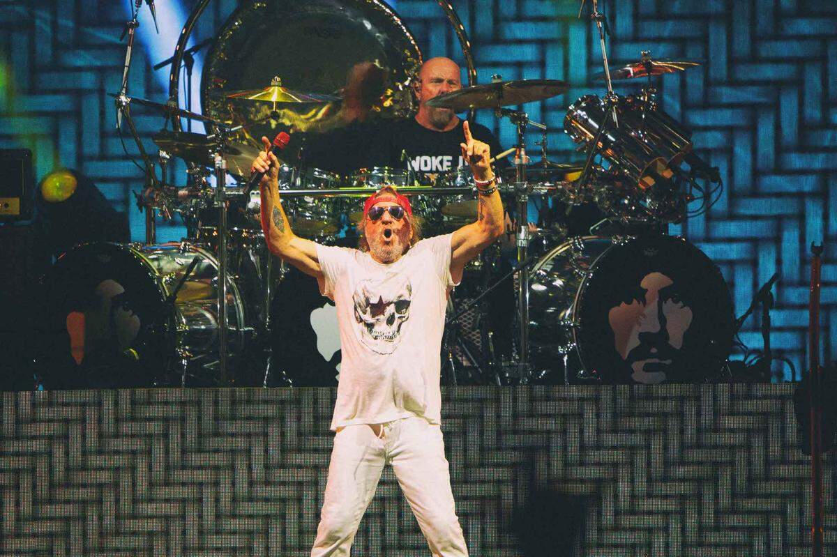 Sammy Hagar performs at PNC Music Pavilion in Charlotte on Friday night.