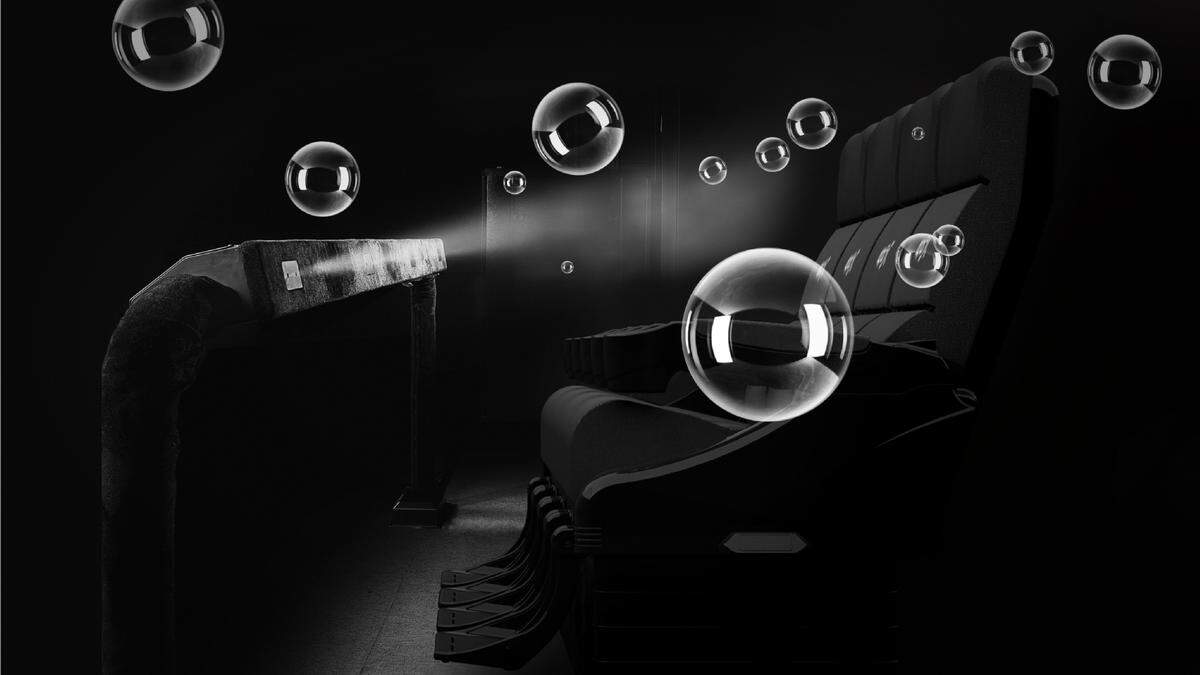 There are bubbles in this promotional photo from Regal, but no bubbles in store for anyone seeing “Captain Marvel.”