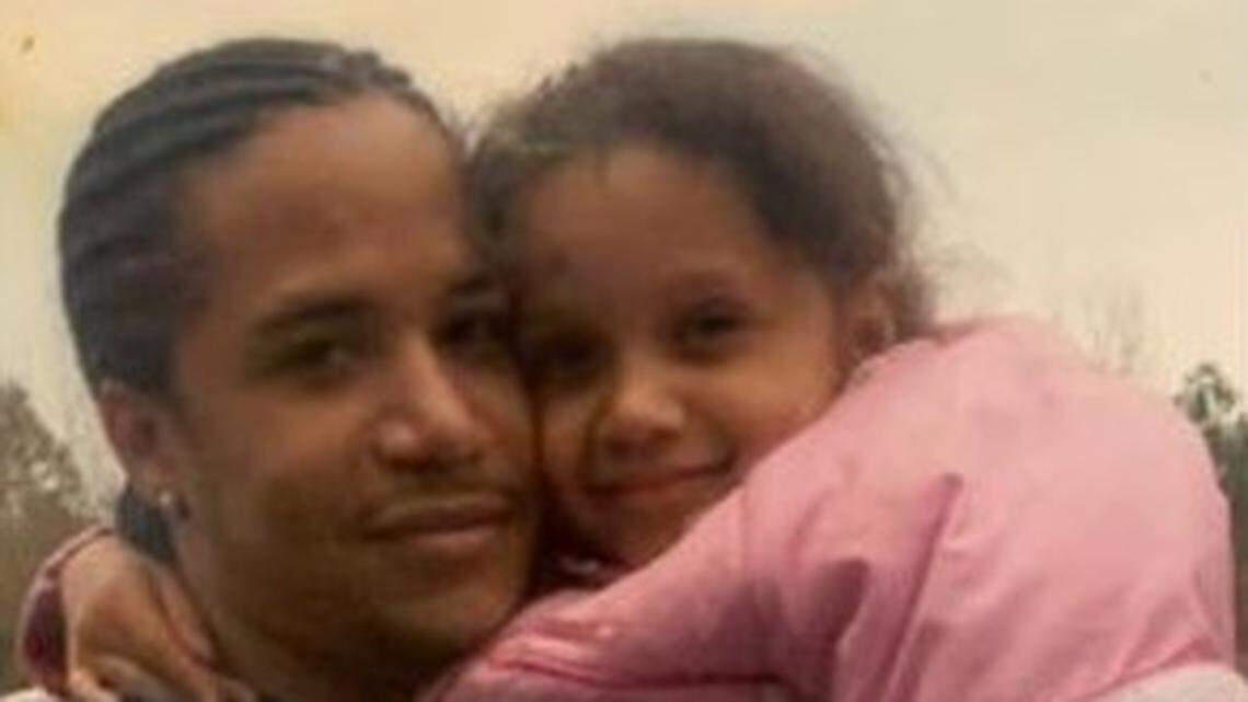 Kelvin Silva and one of his children in an undated photo before he was sent to prison on a drug conviction.