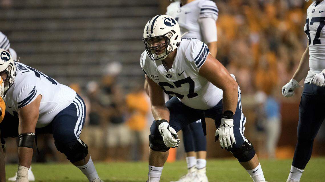 BYU lineman Brady Christensen.