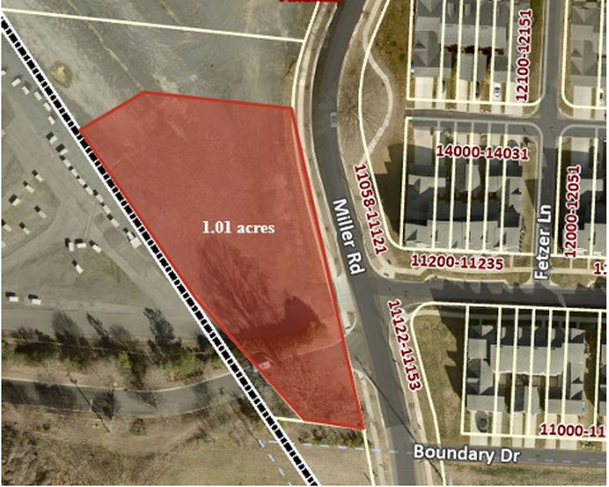 A map shared by the Town of Pineville shows where a proposed electric substation would be built near the North Carolina-South Carolina border.