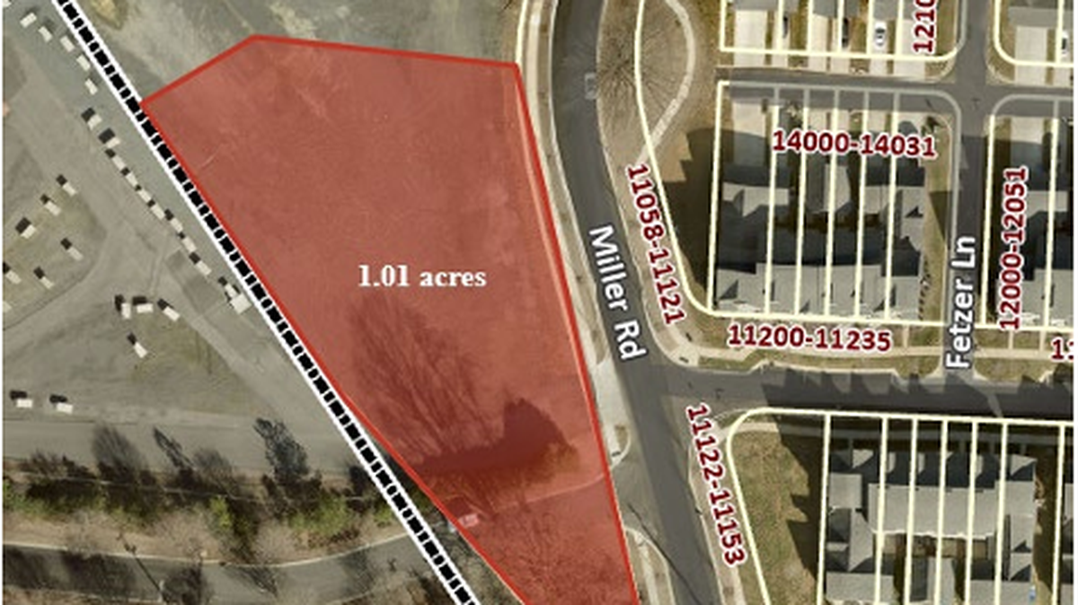 A map shared by the Town of Pineville shows where a proposed electric substation would be built near the North Carolina-South Carolina border.