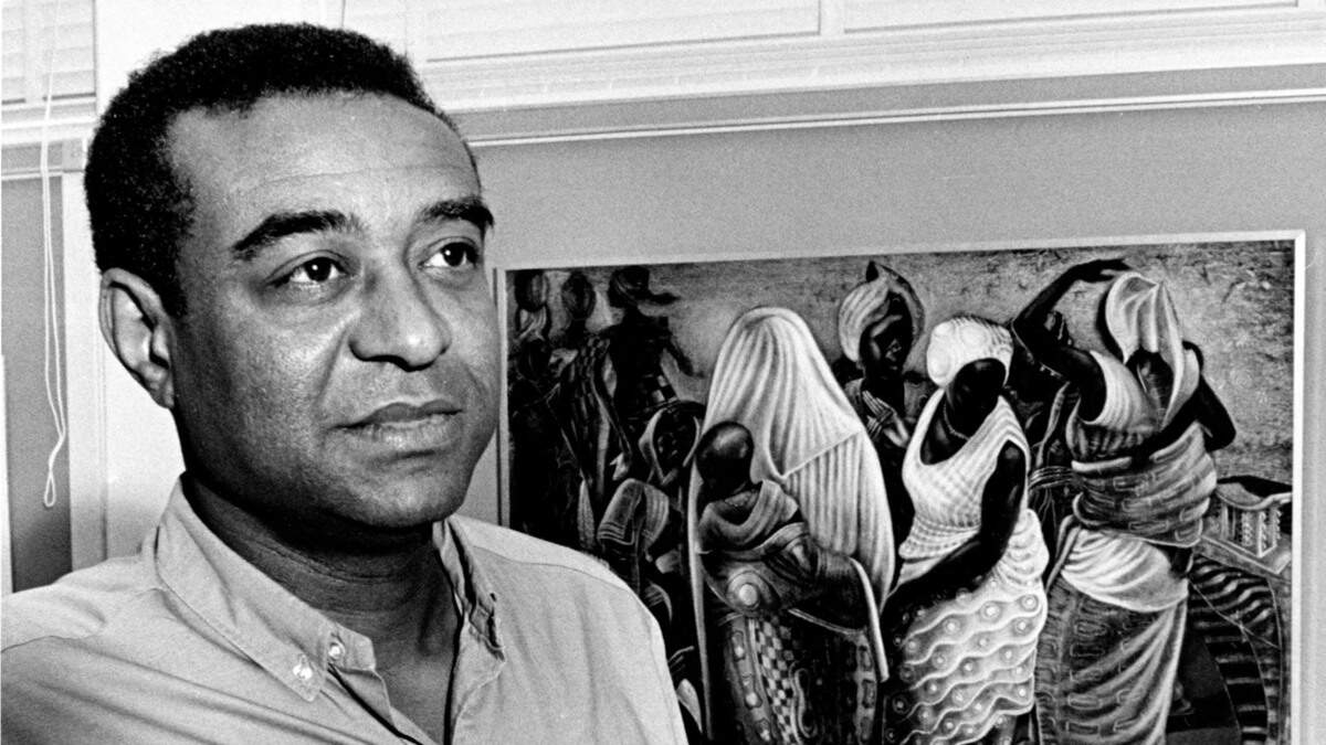 John Biggers was head of the art department at Texas Southern University in Houston when this photo was taken in 1964.