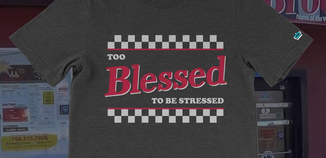 Glory Days Apparel is partnering with the Brooks family for a T-shirt created in Scott’s memory featuring Scott’s mantra, “Too blessed to be stressed.”