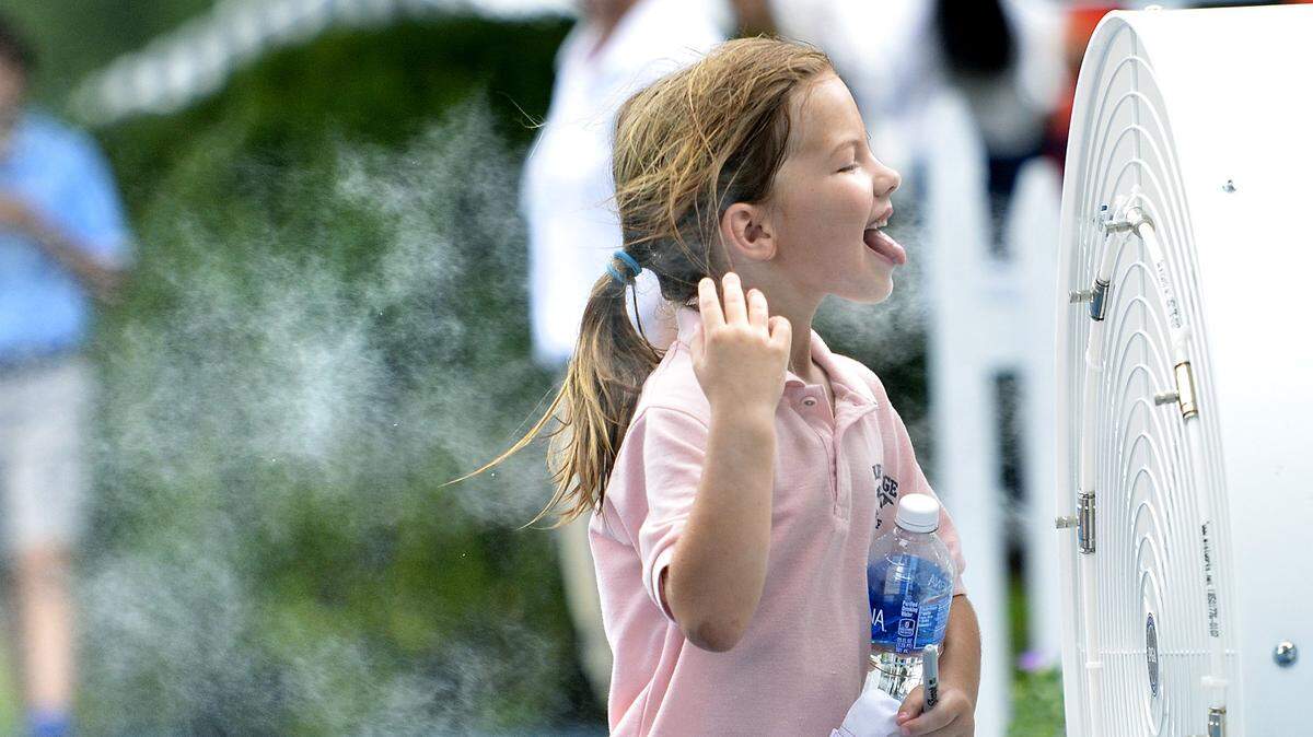 Maggie Merck, 6, at a past PGA Championship in Charlotte. 