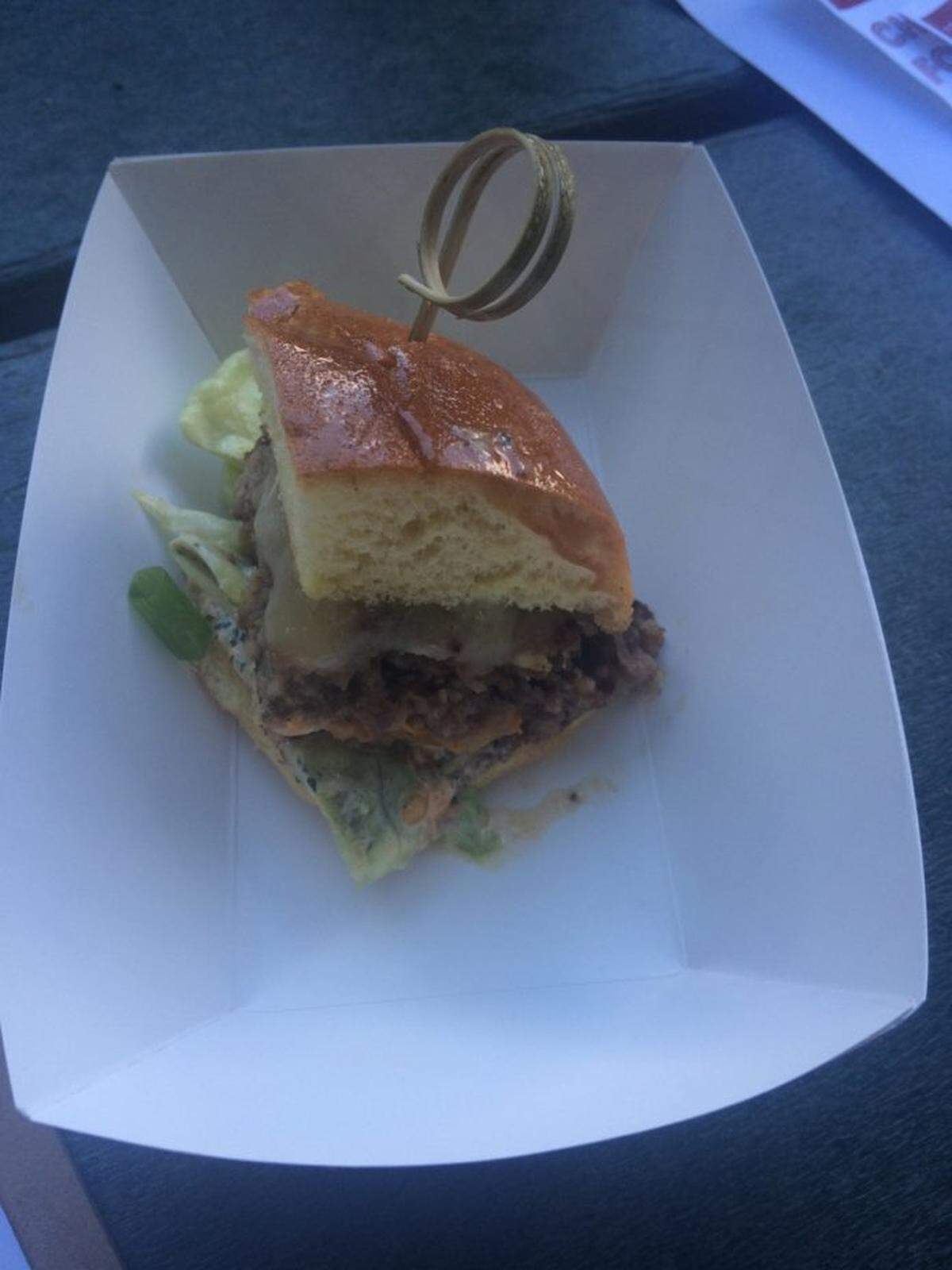 What the Fries’ Pork belly and short rib burger.