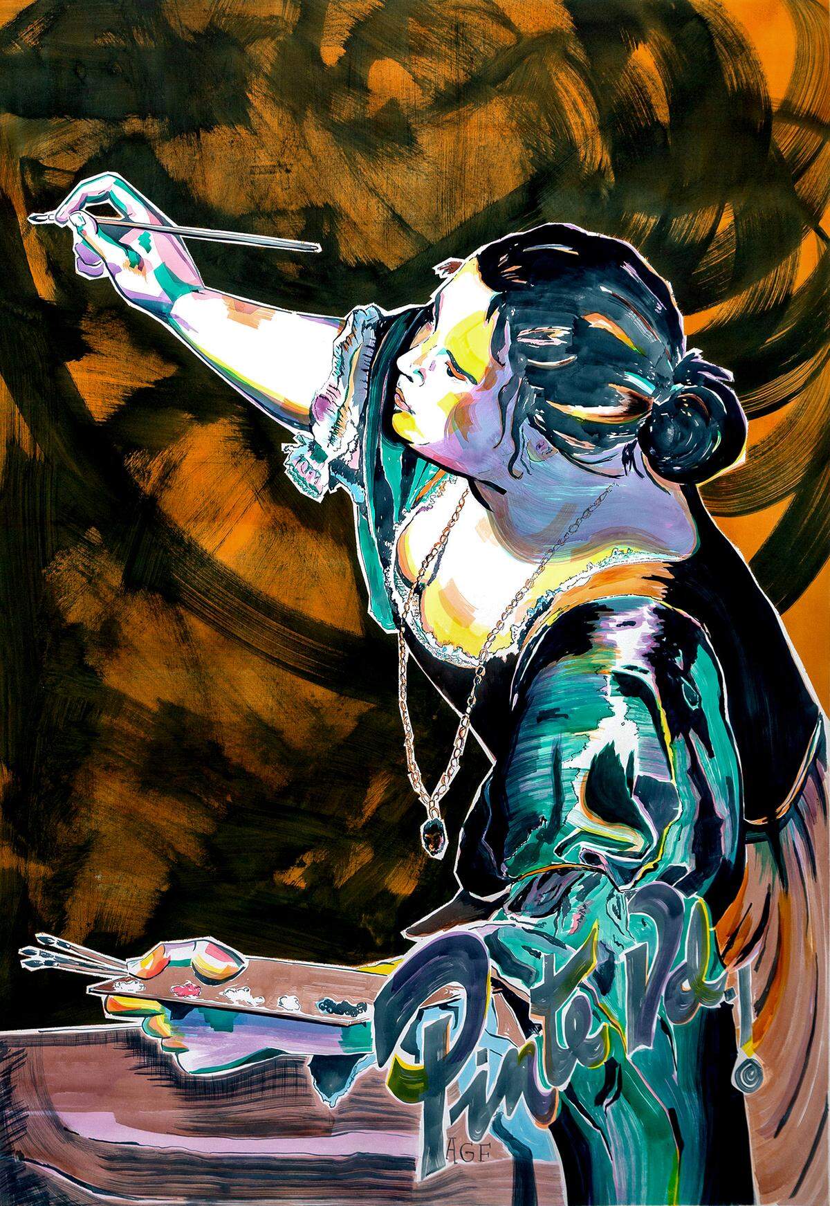 Gachi Rosati is among the artists included in LaCa Projects’ current exhibit, “Convergence & Crash,” featuring works by eight women.