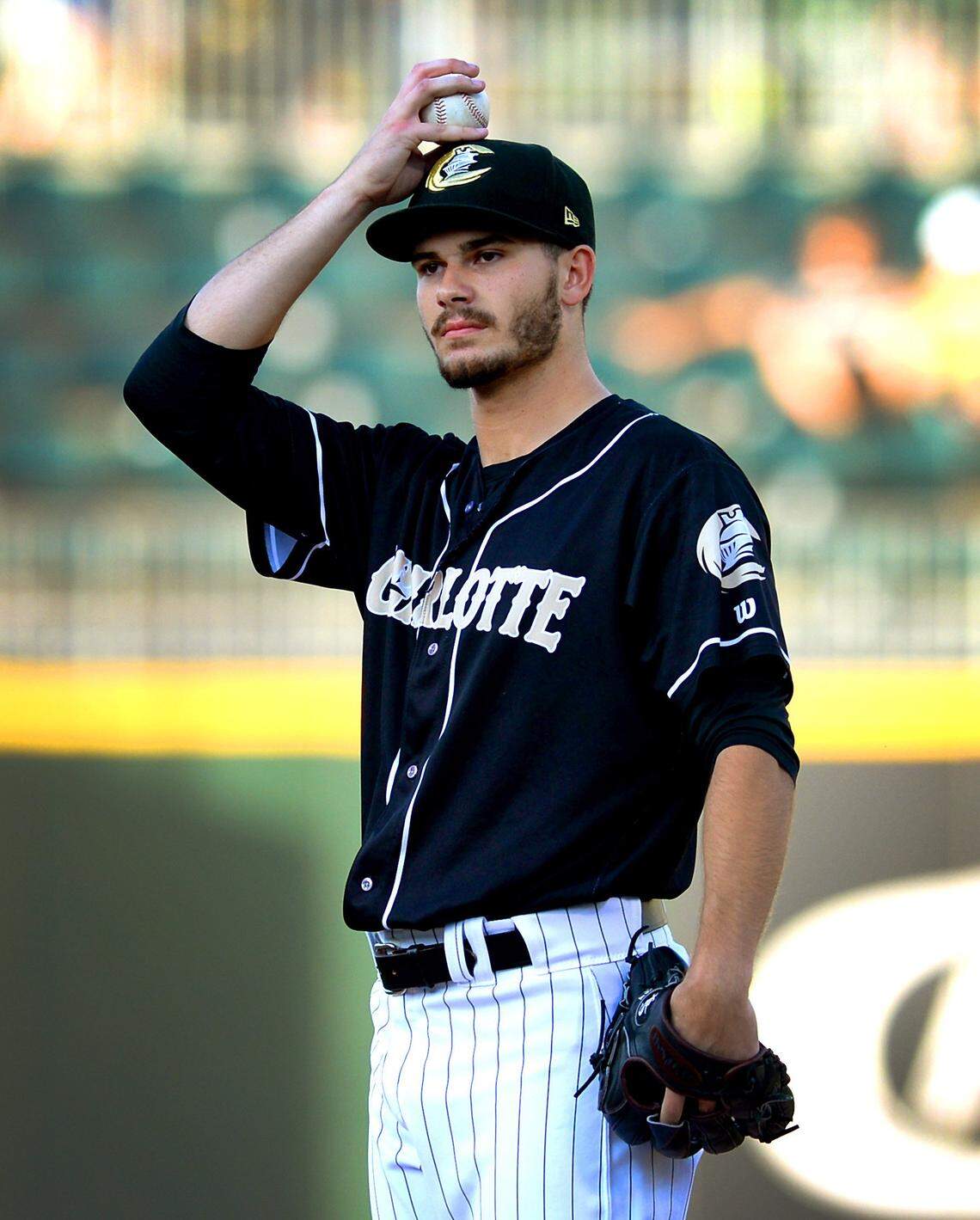The Chicago White Sox acquired right-hander Dylan Cease, above, and outfielder Eloy Jimenez in a 2017 trade with the Chicago Cubs. Cease and Jimenez were considered two of the Cubs’ top prospects at the time.